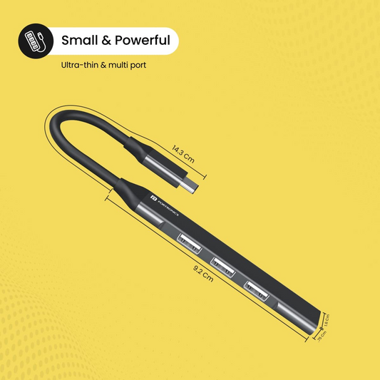 Portronics Mport 31C USB C Hub Dock (4-in-1)