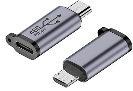 USB-C to Micro USB Adapter, USB Type C Female to Micro USB Male Converter