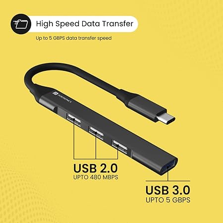 Portronics Mport 31C USB C Hub Dock (4-in-1)