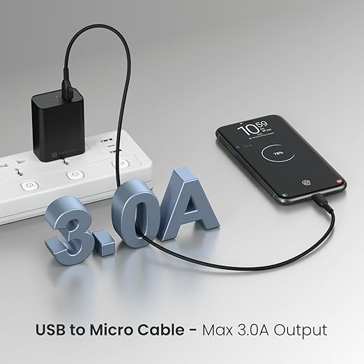 USB-A to Micro Fast Charging Cable Smartphones,Tablets, Speakers, Laptops & Other Micro USB Devices