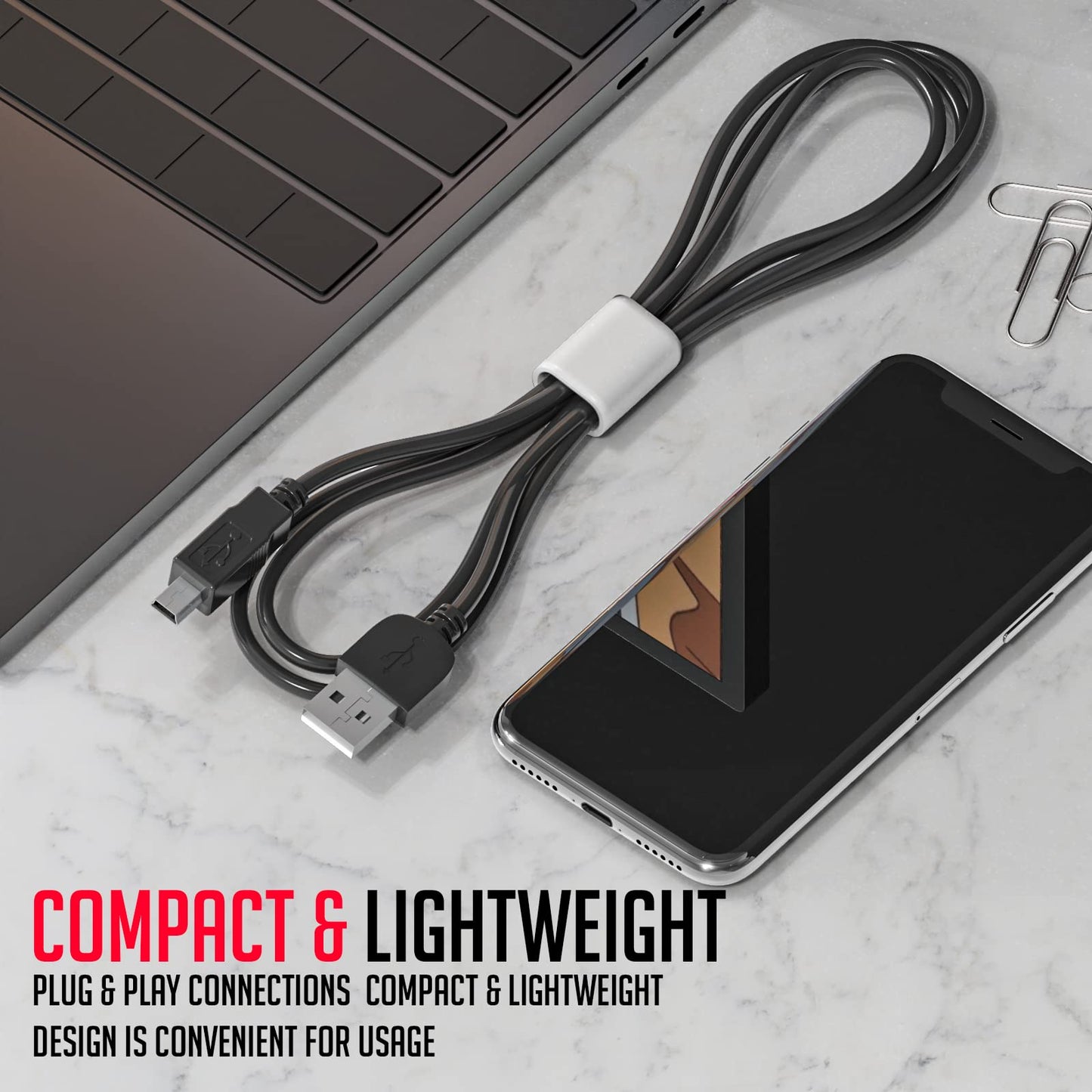 Lapster 1.5 mtr USB 2.0 Type A Male to USB A Male Cable for computer and laptop.