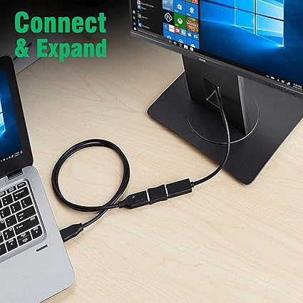 HDMI Extender Female to Female Coupler Adapter for HDTV, Laptop PC, Projector and etc - Black