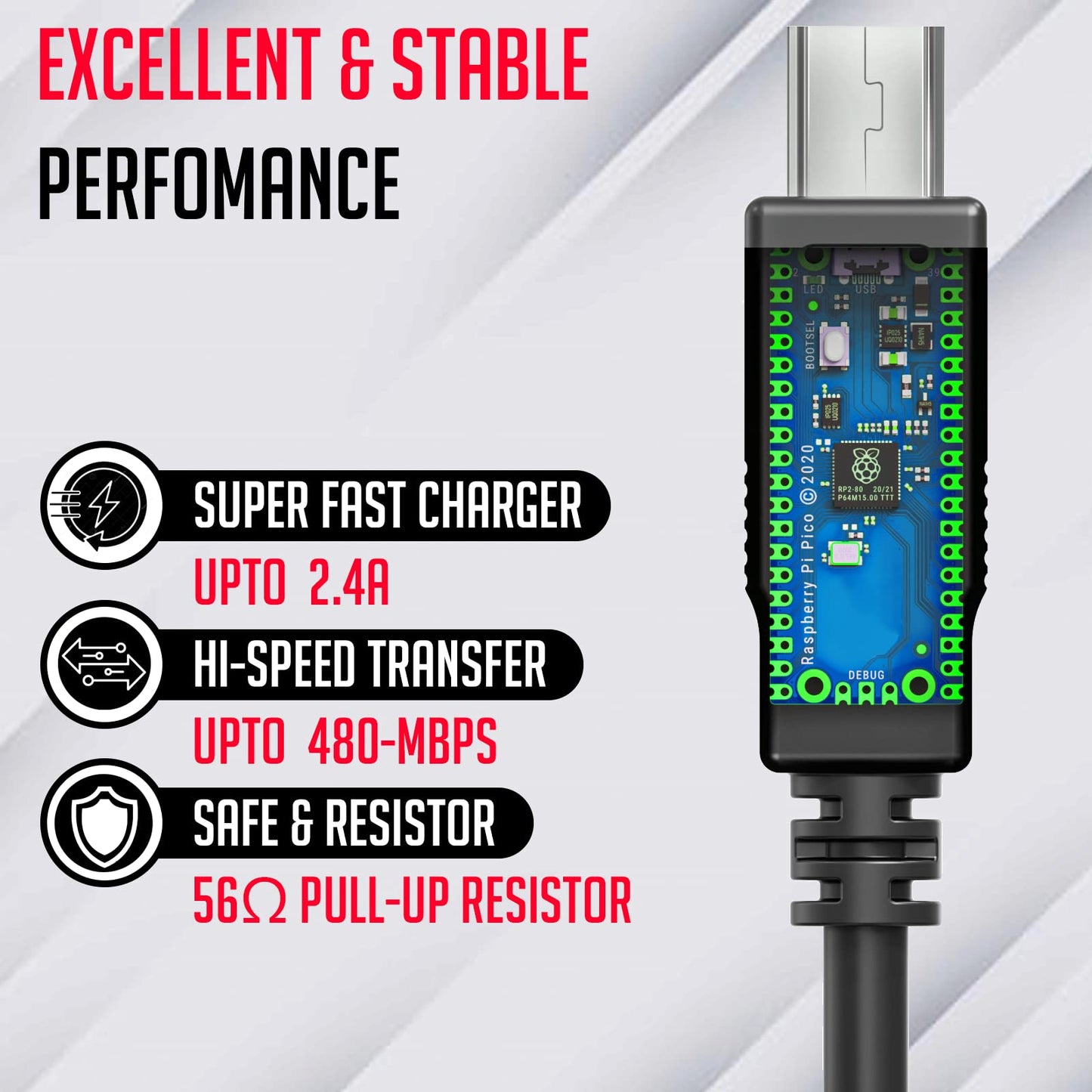 Lapster 1.5 mtr USB 2.0 Type A Male to USB A Male Cable for computer and laptop.