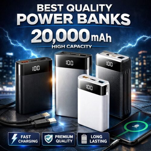 20000 Mah--Best Quality and Differnt Price Range of Power Bank in Mobiles (Offer Price)