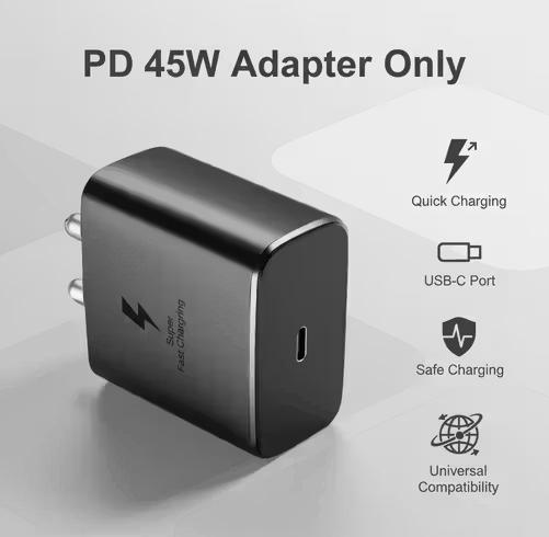 45W PD Fast Charging Adapter | Type-C Power Delivery Wall Charger
