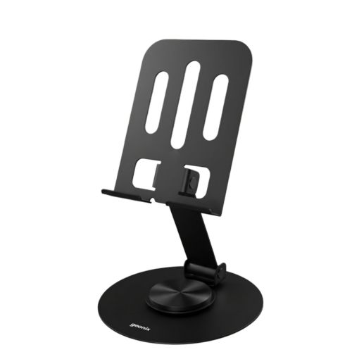 ARmax - 360° Rotatable & Foldable Mobile Phone Stand – Metallic, Adjustable Height & Angle