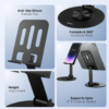 71hAeMO8oCL._SL1500_ ARmax - 360° Rotatable & Foldable Mobile Phone Stand – Metallic, Adjustable Height & Angle