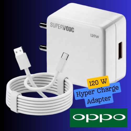 OPPO - 120W HyperCharge Power Adapter Combo (with Superfast 6A Type-C Cable)
