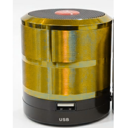 Today Offer - MZ Mini Wireless Bluetooth Speaker with Electroplating Round Speaker | Wireless Power Button Controlled,Fm USB Aux Tf Long Lasting Battery & Quick Charge