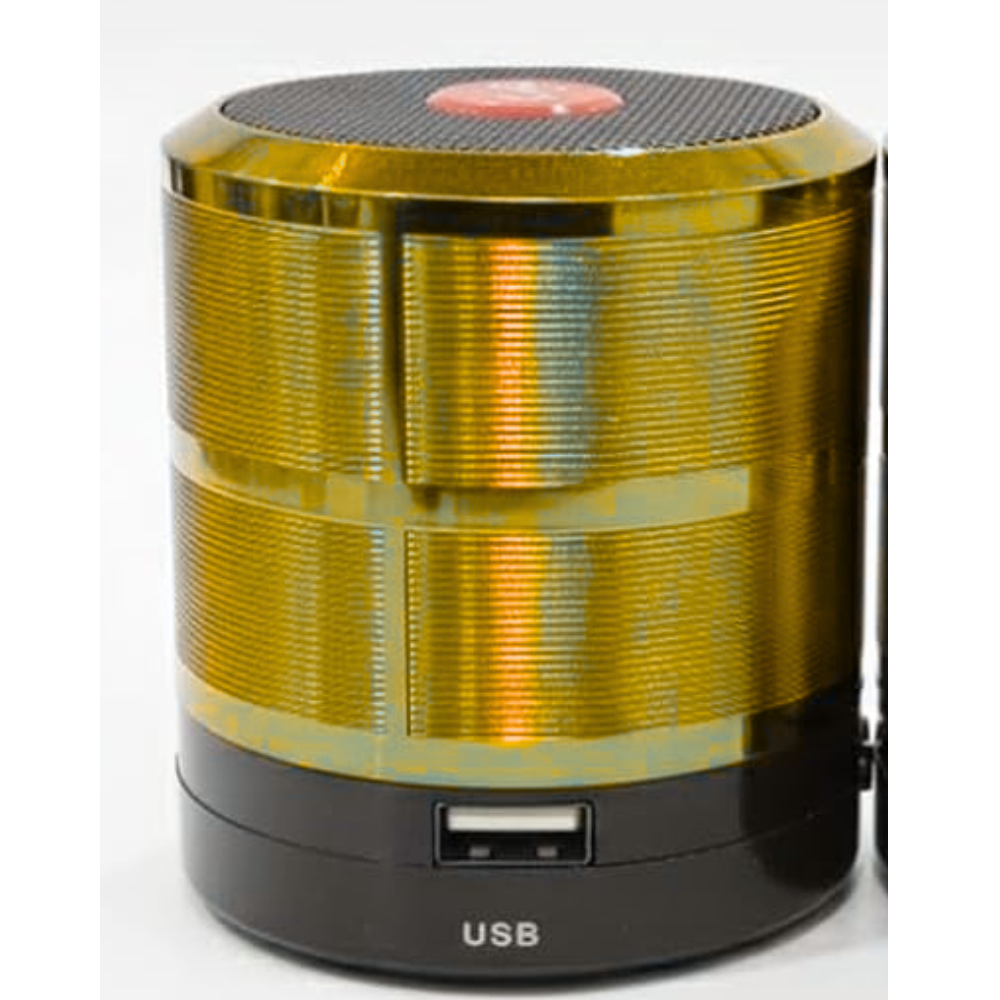 Today Offer - MZ Mini Wireless Bluetooth Speaker with Electroplating Round Speaker | Wireless Power Button Controlled,Fm USB Aux Tf Long Lasting Battery & Quick Charge