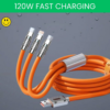 ARmax -  120W  3 In 1 Data Cable stands out with its multi-device charging capability