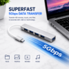 ARmax - Type C OTG hub - 4-in-1 Hub Multiport 3.0 Adapter, OTG Hub with Aluminium Shell
